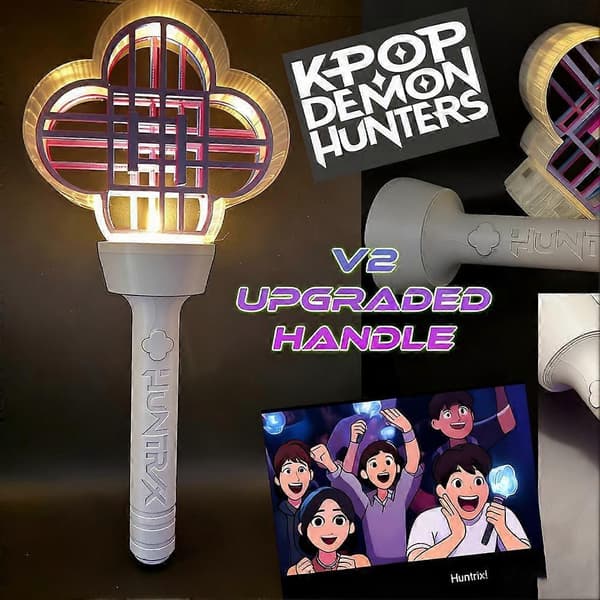 K-Pop Dæmonjæger 28cm LED Cheer Stick Witcher Anime Koncertgave White