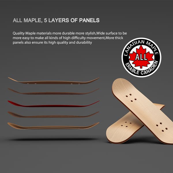 Finger Skateboard Trä Gripbräda Leksak Professionella Stentar Fi Ljusblå Light blue One Size