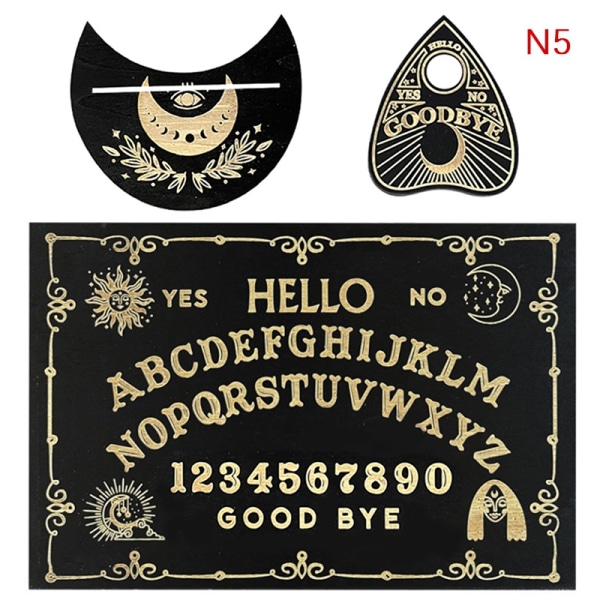 Puun kaiverrettu Ouija Boa - Perfet - ennustuspöytä 5