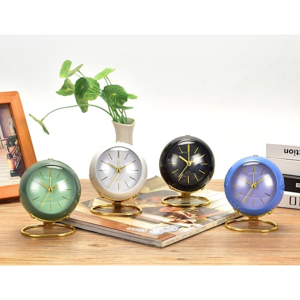 Retro Analog Väckarklocka Tystgående med Nattlampa, Ljudlös, Enkel att Använda och Högt Alarm, Present till Mamma på Mors Dag