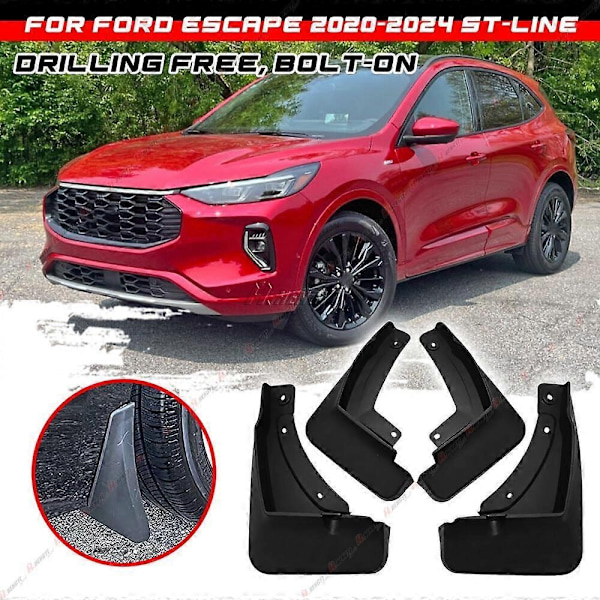 Stänkskydd Fram & Bak för 2020-2024 Ford Kuga ST-Line MK3 - WELLNGS