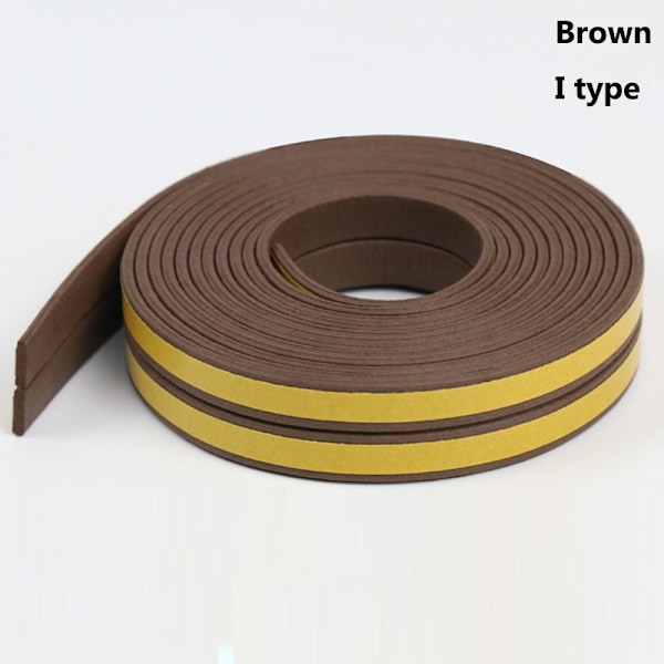 5 / 10m Tætningsprofil Vindue Dør Træk Udelukker BRUN 10M I Brun Brown Brown 10m-I