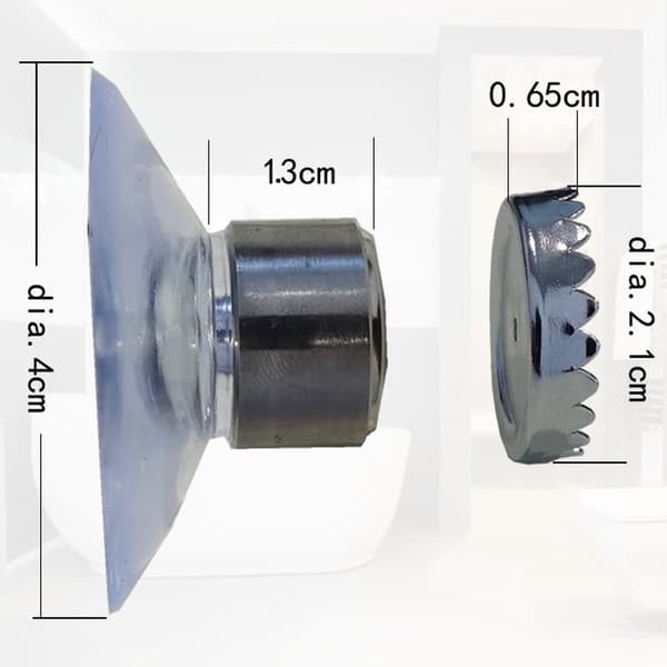 Magnetisk sæbeholder 6-pak sugekop vægmontering ingen boring rustfri til badeværelse køkken bruser hjem rustfrit stål