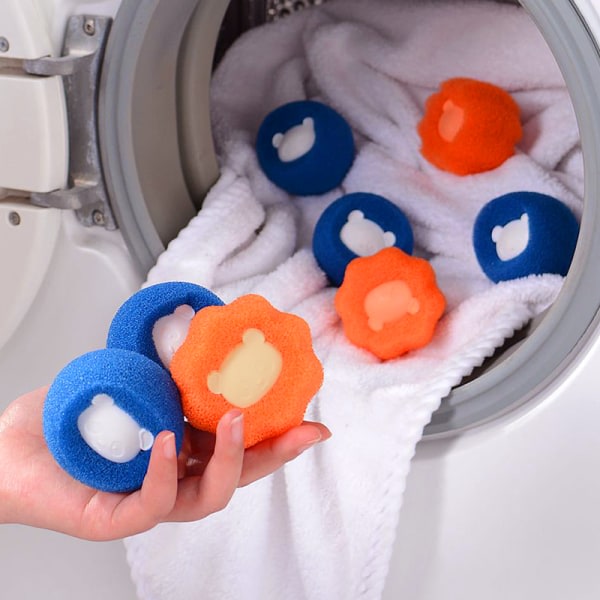Hair Catcher Hårborttagningsmedel för tvättmaskin/torktumlare - Orange
