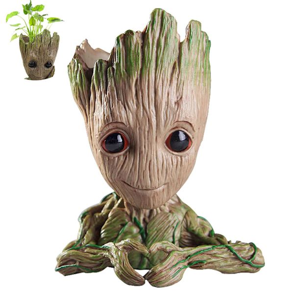 Baby Groot Blomkruka - Innovativ Actionfigur För Växter