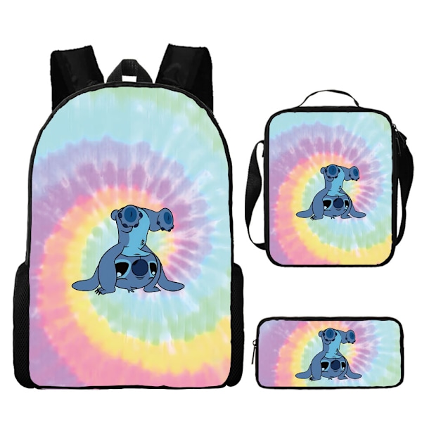 Stitch ryggsekk barneskole tegneserie anime etui Stitch Stitch 1 set