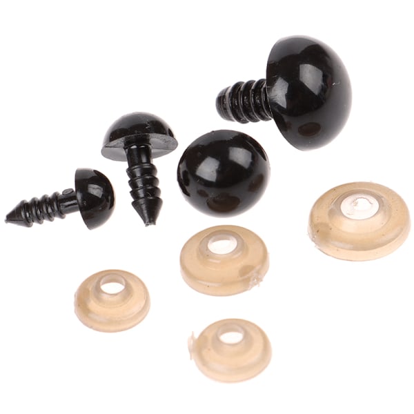 100 kpl 8/10/12/15 MM täytetyt leluturvallisuussilmät Pehmolelu pyöreä 12mm