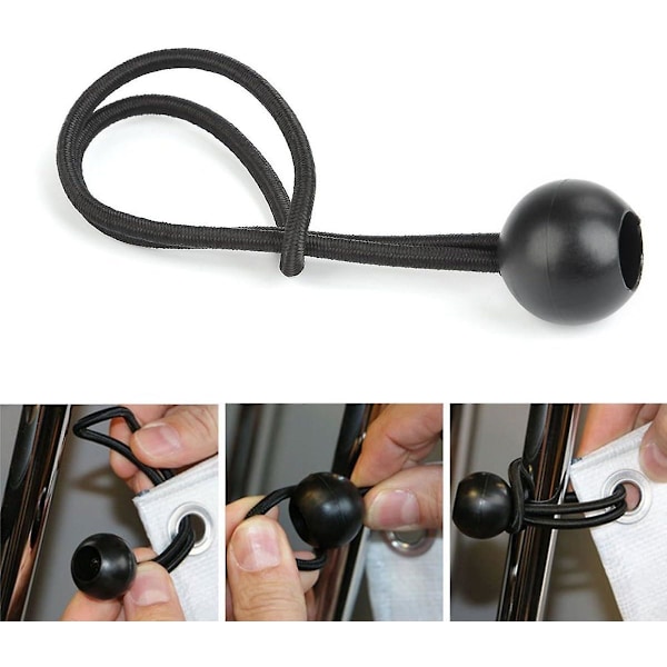 50-pack Boll Bungee-snören för Tält, Presenningar och Markiser [HK]