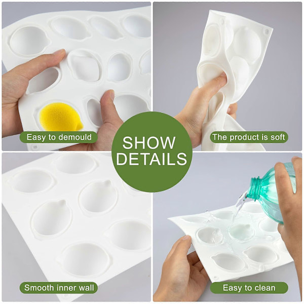 Sitronformet silikonform for baking av kaker og desserter [ZHE]