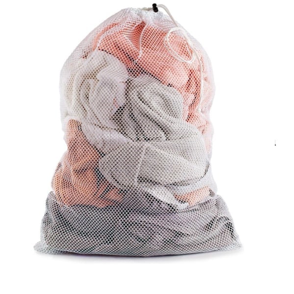 Stor tvättväska 60x90 cm vit 2-pack