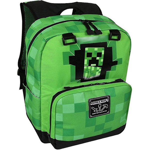 Minecraft Skolesekk for Grunnskolebarn Skoleveske Ryggsekk Y style 3