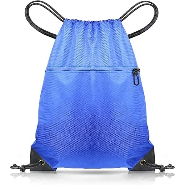 2-pack Drawstring Gym Bag, Sports Backpack String Swimming Drawstring PE Bag for Unisex, Travel Beach School Bag