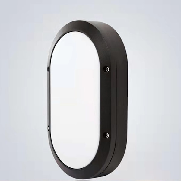 LED-væglampe elliptisk lampe sort lampe 220*135*70mm