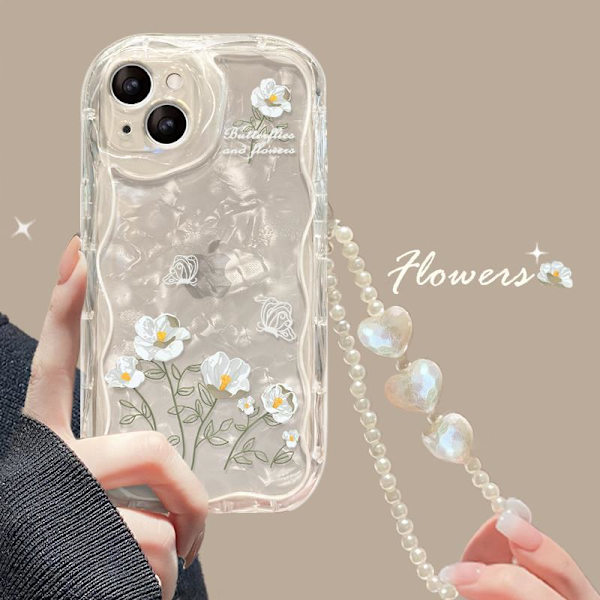 Sopii Apple 15 -puhelimen kuoreen iPhone14/13promax-linjakukkarannekoru 14 pro max