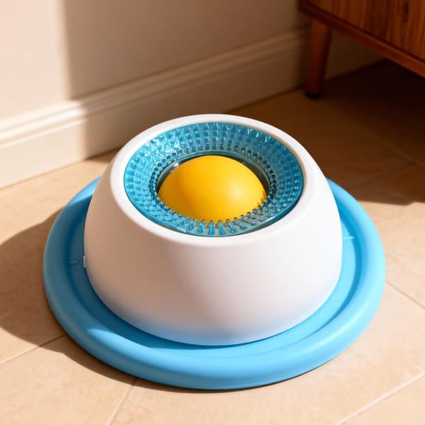 Interaktiv hund- och kattleksak & Slow Feeder-boll Blue (Dog)