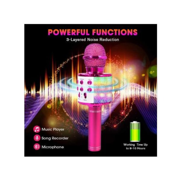 Karaoke Bluetooth-langaton mikrofoni, lapset ja aikuiset, 5 äänenmuuttajaa
