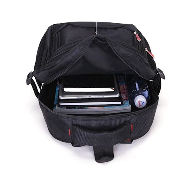 15,6\" Herrar Utomhus Nylon Vattentät Ryggsäck Väska Rese Laptop Axelväska[CH]