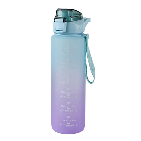 1000 ml:n urheilujuomapullo pillillä ulkoiluun [ZHE] Green