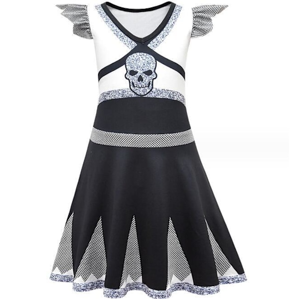 Halloween Cheerleading-uniformer til børn med gratis ærmeovertræk 130CM