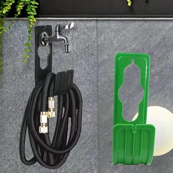 2-pack Wall Mounted Hose Holder - Garden Hose Storage, Water Hose Hanger