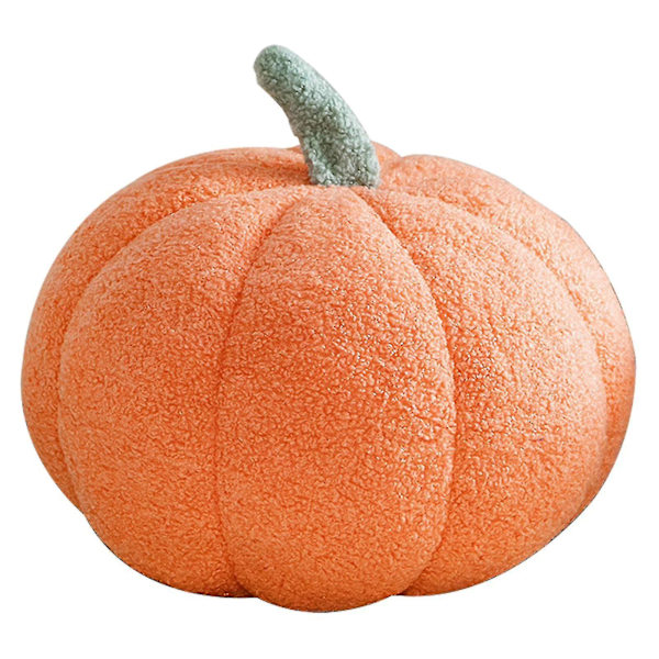 Halloween-kurpitsatyyny, Kurpitsaplyysityyny Fleece-täytteellä, Kurpitsakoristeet Halloween-kurpitsat Heittotyyny Sovalle, Pehmeä Halloween-kurpitsa Oranssina orange 7.87*3.93in