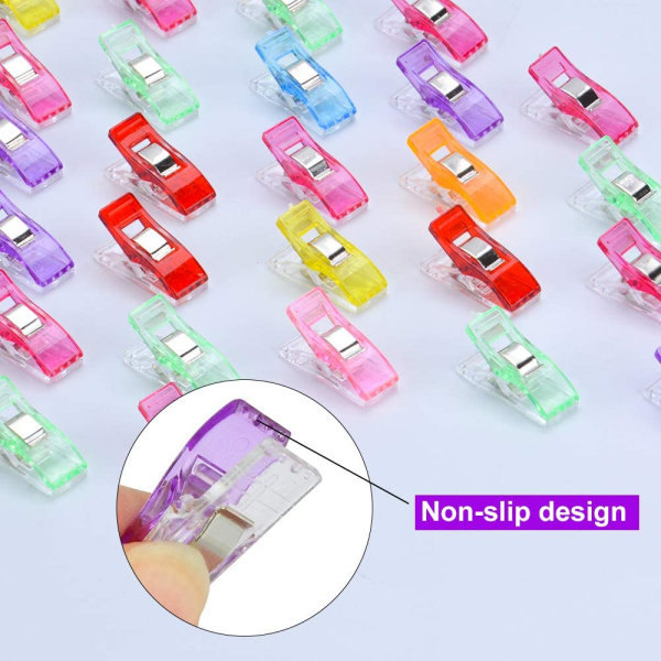 IC Vaatepinssit, 100 kpl Syklämmor Quiltklämma käsitöille