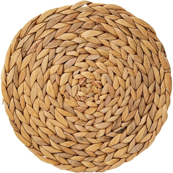 Vesihyasinttimatto olki paikkamatto japanilainen käsinkudottu lasinalunen eristysmatto pyöreä kulhomatto d20 cm