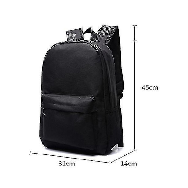Ny Pokémon Rygsæk Lysende Skolesæk Til Drenge Piger Studerende Rejsetaske Vandafvisende Slidstærk Mochilas-WELLNGS Black blue