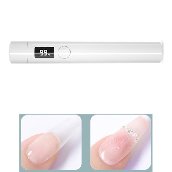 Mini UV LED-neglelampe Neglehærder Gel Negle Lommelykt Bærbar Neglehærder Nail Art Verktøy UV-lys