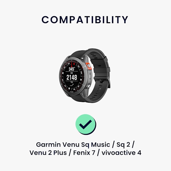 Oplader til Garmin Venu Sq Music Sq 2 Venu 2 Plus Fenix 7 Vivoactive