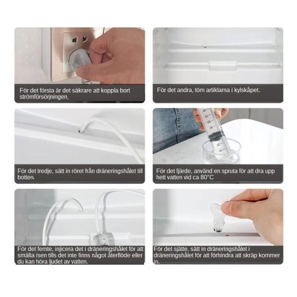 Jääkaappitarvikkeet Jääkaapin Puhdistus Jääkaapin Puhdistusaine 5 stk/sett×2 5 st/set×2