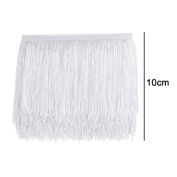 10m Sytrådsfrans - Frans Tofs 15cm/10cm Bredd