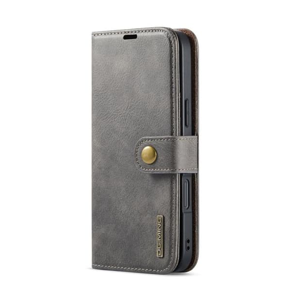 iPhone 17 Leather Case with Crazy Horse Texture and Detachable Magnet