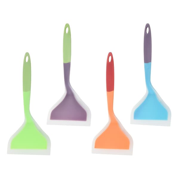 4-delat silikonspatelset för wokmatlagning med läckagesäker design 4 silicone spatulas