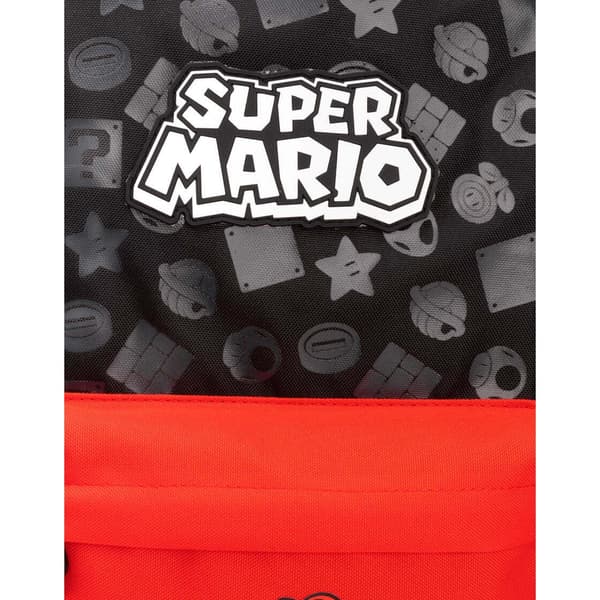 Super Mario Kokopainatus Reppu One Size Musta/Punainen Black/Red One Size