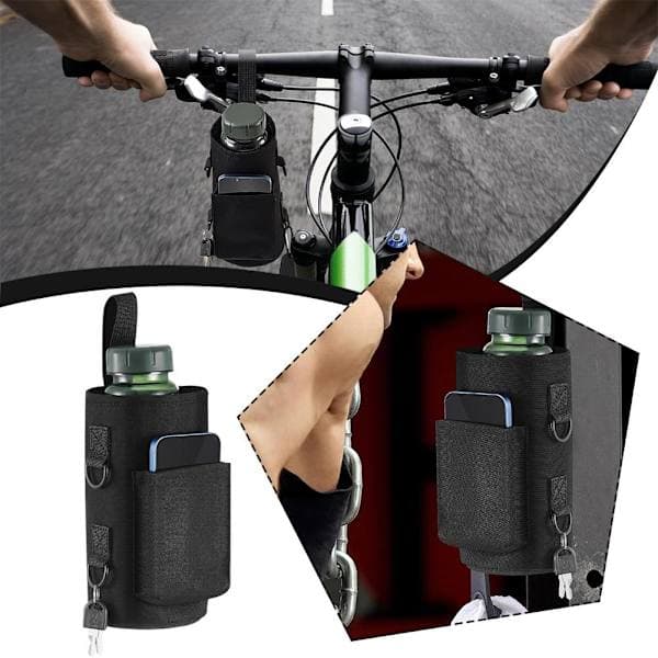 Magnetisk Gymväska med Vattenflaskficka och Armbandshållare