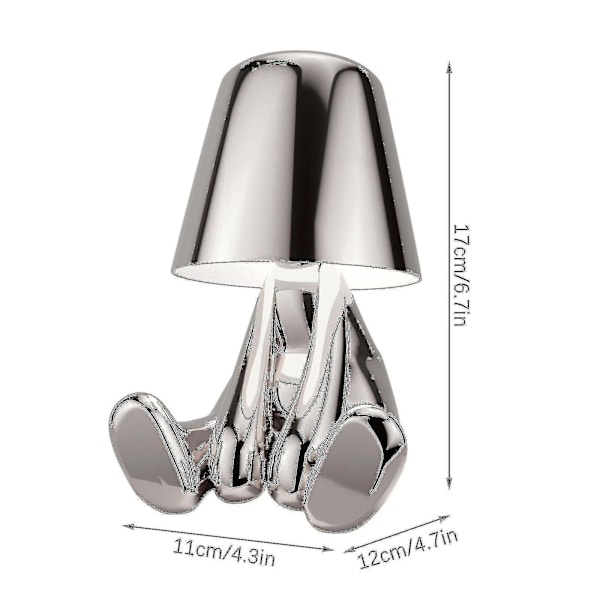 Thinker - Lampkollektion Kreativ Liten Gyllene Man Vardagsrumsbord Hem D...