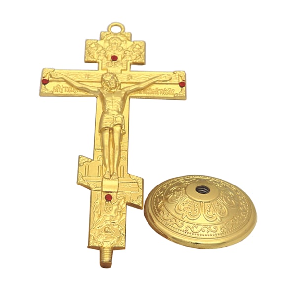 Metall vintage korsfigur Jesus korsfestet kristen katolsk kunst statue for hjem stue vegg bil dekorasjon
