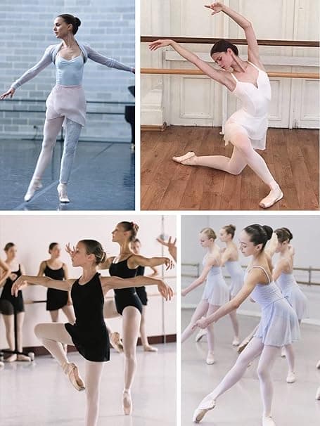 Chiffongballettskjørt, justerbart, omslagsstil, ballett
