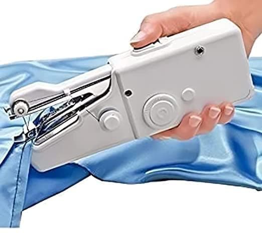 Electric Hand Stitch Mini Hand Sewing Machine Stapler Style Mini Machine Home Sewing Silai Machine Emergency Sewing Handheld Sewing Machine[ZHE] 白色