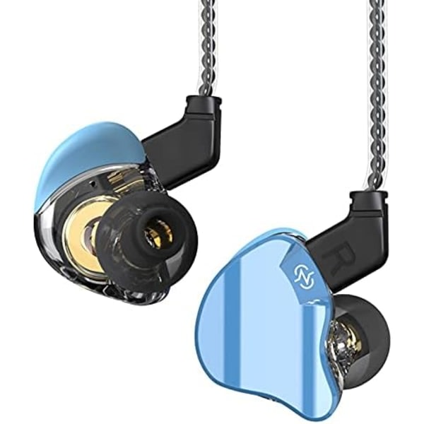 In Ear Monitor 1DD+1BA Hybrid bashörlurar, blå YIY SMCS.9.27