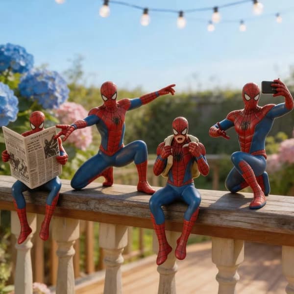 Marvel Spiderman Heklenål og Garn Håndverkssett – 4-delt sett for barn og fans