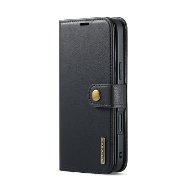 iPhone 17 Leather Case with Crazy Horse Texture and Detachable Magnet
