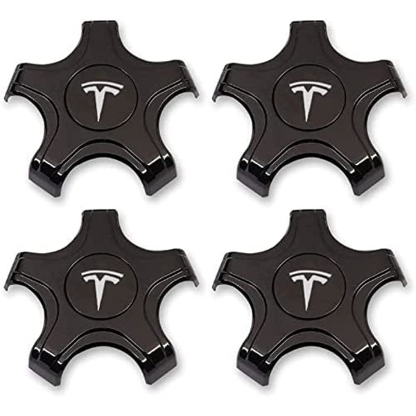 4 st Tes-la Model 3 Center Caps Navkapslar, Hjulnavskydd Wh