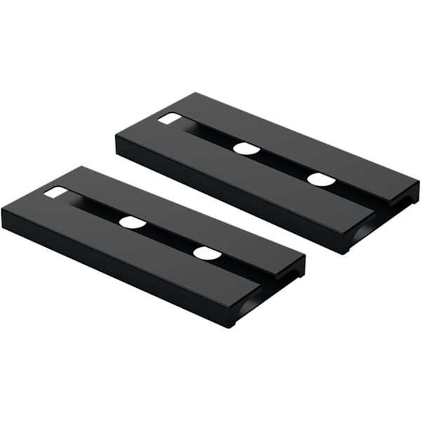 2-pakning vinglassholder, holder for oppheng under hylle, hylleholder