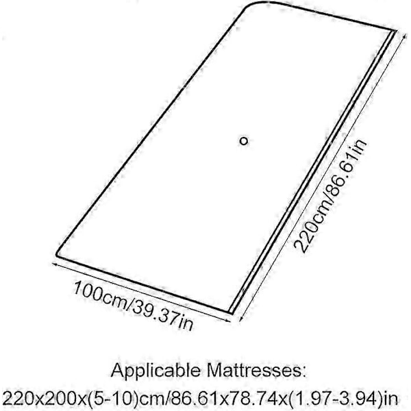 Store vakuumpakker til madrasser, tøj, 220 x 100 cm vakuumforseglet madraspose, vakuumpakke til flytning/opbevaring af skummadrasser