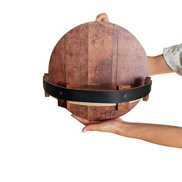 30 cm Trehylle Vinstativ Flaskeholder Vegg Hylle eller Stående Hylle Flaskeholder Skap