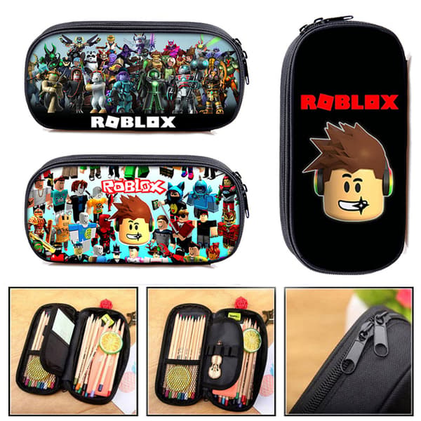 Nytt Roblox blyantfutteral i ett lag, Roblox polyester vertikalt firkantet blyantfutteral, koreansk versjon av blyantfutteral for barn