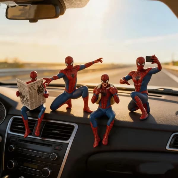 Marvel Spiderman Heklenål og Garn Håndverkssett – 4-delt sett for barn og fans