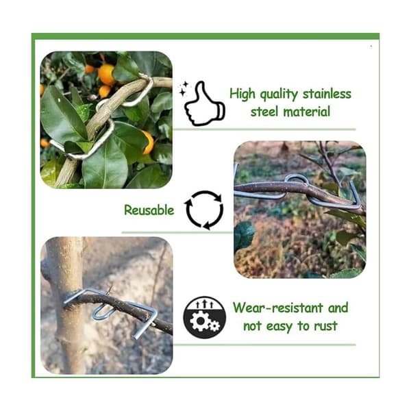 M8cm Branch Spreader, M Branch Bender, Plant Stem Opener, Garden Support, for Supporting New Branch Development (20 Pcs)